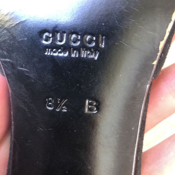 Gucci suede leopard heels - Picture 12 of 13